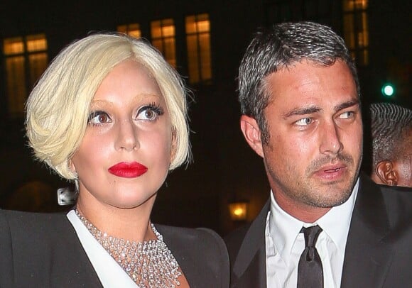 Lady Gaga et son compagnon Taylor Kinney à New York, le 5 septembre 2014.