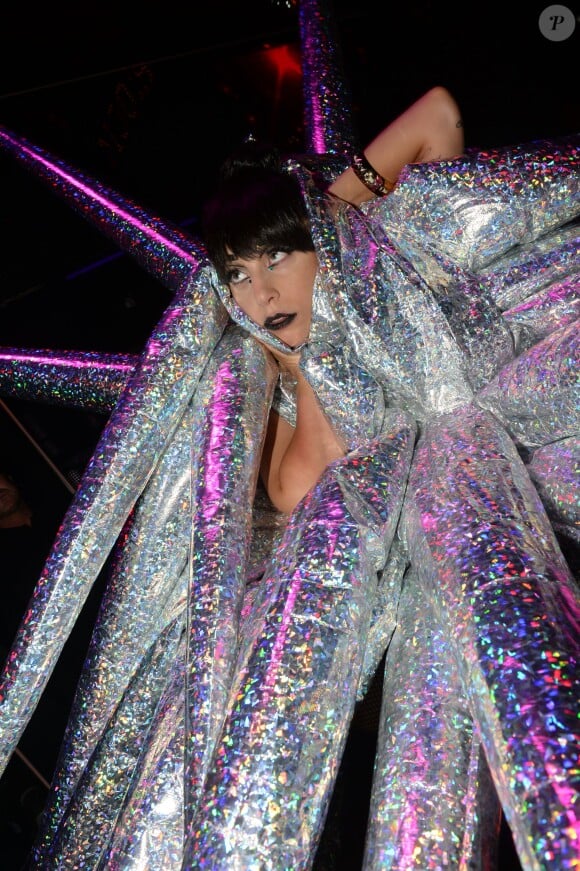 Exclusif - Showcase de Lady Gaga au VIP Room à Paris, le 24 novembre 2014.
