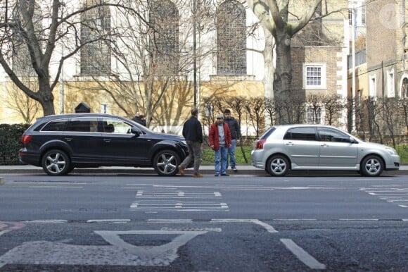Exclu - Victoria Beckham et son chauffeur ont eu un accrochage en voiture à Londres le 2 mars 2013.