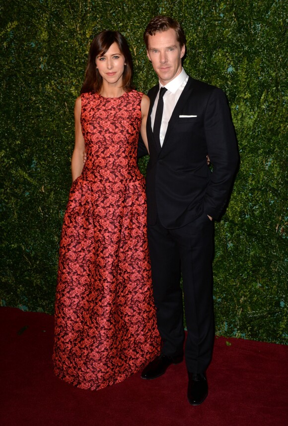 Sophie Hunter et Benedict Cumberbatch assistent aux Evening Standard Theatre Awards au London Palladium. Londres, le 30 novembre 2014.