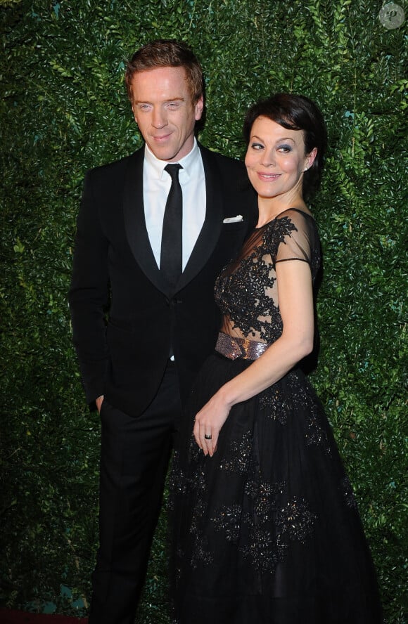 Damian Lewis et Helen McCrory assistent aux Evening Standard Theatre Awards au London Palladium. Londres, le 30 novembre 2014.