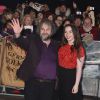 Peter Jackson et sa fille Katie Jackson lors de la première du Hobbit : La Bataille des Cinq Armées (The Hobbit: The Battle OF The Five Armies) à l'Odeon Leicester Square, Londres, le 1er décembre 2014.