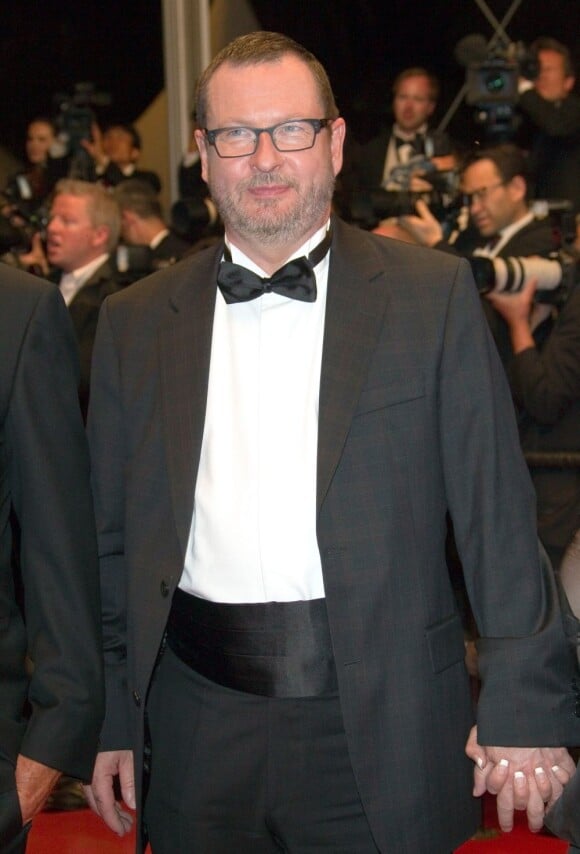 Lars von Trier lors de la présentation de Melancholia le 18 mai 2011 au festival de Cannes