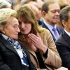 Bernadette Chirac, Carla Bruni-Sarkozy - Réunion publique de Nicolas Sarkozy, alors candidat à la présidence de l'UMP à Paris, le 7 novembre 2014.