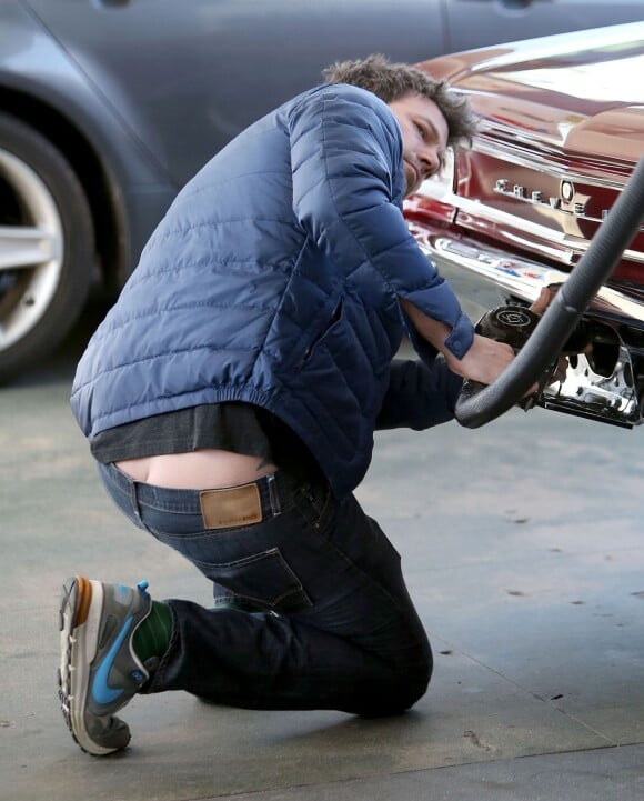 Ben Affleck dévoile son derrière le 24 avril 2014 à Los Angeles. ©Abaca Press