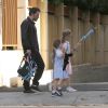 Ben Affleck allant chercher ses deux filles, Violet et Seraphina, à Los Angeles le 4 décembre 2014