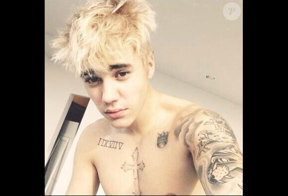 Justin Bieber, blond platine depuis le vendredi 5 décembre 2014.