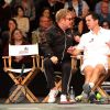 Sir Elton John, Tim Henman et Jamie Murray au tournoi Mylan WTT Smash Hits - Statoil Masters Tennis au Royal Albert Hall à Londres, le 7 décembre 2014