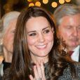  Kate Middleton, la duchesse de Cambridge, enceinte lors d'une r&eacute;ception avec Hillary Clinton et sa fille Chelsea, au Consulat Britannique &agrave; New York, le 8 d&eacute;cembre 2014 