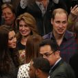  Kate Middleton et le Prince William font la rencontre de Beyonc&eacute; et Jay-Z &agrave; un match de basket ball qui oppose les Cleveland Cavaliers aux New Jersey Nets, le 8 D&eacute;cembre 2014 au Barclays Center &agrave; Brooklyn. 