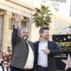 Peter Jackson, Andy Serkis - Peter Jackson reçoit son étoile sur le Walk of Fame à Hollywood, le 8 décembre 2014.