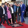 Andy Serkis, Richard Armitage, Evangeline Lilly, Peter Jackson, Orlando Bloom, Elijah Wood & Lee Pace à la remise de l'étoile de Peter Jackson sur le Hollywood Walk of Fame à Los Angeles, le 8 décembre 2014.