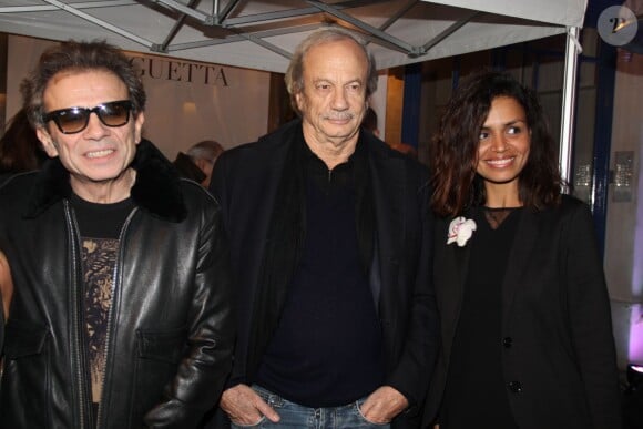 Philippe Manoeuvre, Patrick Chesnais et Laurence Roustandjee pour les 1 an du salon de coiffure de Sarah Guetta le 8 décembre 2014 à Paris