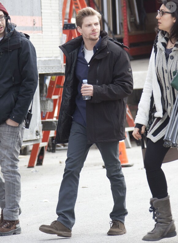 Hunter Parrish sur le tournage de "Still Alice'" à New York, le 5 mars 2014
