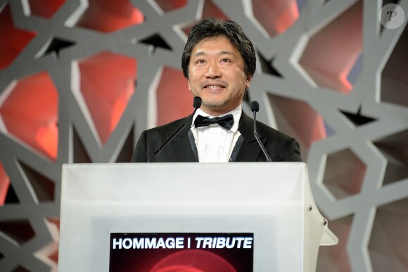 Hirokazu Kore-Eda lors d'un hommage au cinéma japonais dans le cadre du 14e Festival de Marrakech, le 9 décembre 2014.