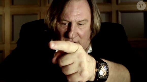 Publicité Cvstos avec Gérard Depardieu. (capture d'écran)