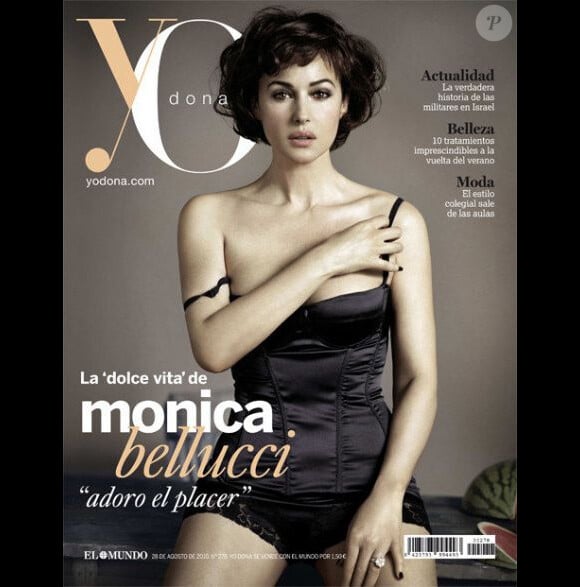 28 août 2010 : le magazine espagnol Yo dona sort en kiosque et dévoile sa couverture avec l'actrice Monica Bellucci.