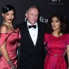 Rihanna, François-Henri Pinault et Salma Hayek assistent à la première édition du Diamond Ball de la Clara Lionel Foundation. Beverly Hills, le 11 décembre 2014.