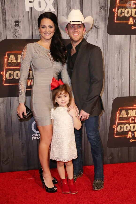 Justin Moore and Kate Moore and Ella Kole Moore attending the 2014 American Country Countdown Awards on FOX at the Music City Center on December 15, 2014 in Nashville, Tennessee, USA. Photo by Curtis Hilbun/AFF/ABACAPRESS.COM16/12/2014 - Nashville