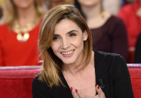 Clotilde Courau (princesse de Savoie) - Enregistrement de l'émission "Vivement Dimanche" à Paris, le 17 décembre 2014. L'émission est diffusée le 21 décembre 2014.