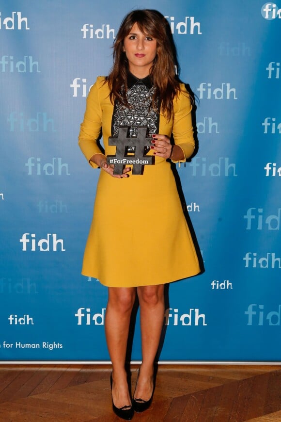 Exclusif - Géraldine Nakache - Soirée annuelle de la FIDH (Fédération Internationale des ligues de Droits de l'Homme) à l'Hôtel de Ville à Paris, le 8 décembre 2014. 