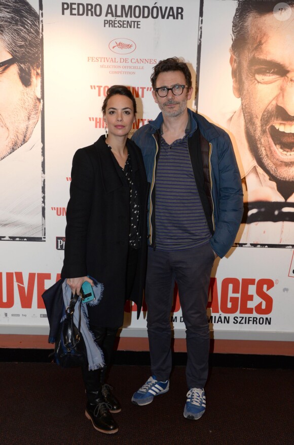 Michel Hazanavicius et Bérénice Bejo - Avant-première du film "Les Nouveaux Sauvages" à Paris le 18 décembre 2014