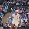 Rafael Nadal en plein match à Wimbledon. Londres, le 1 juillet 2014.