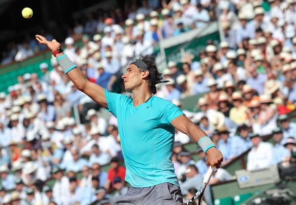 Rafael Nadal lors du tournoi de Roland Garros à Paris le 6 juin 2014.