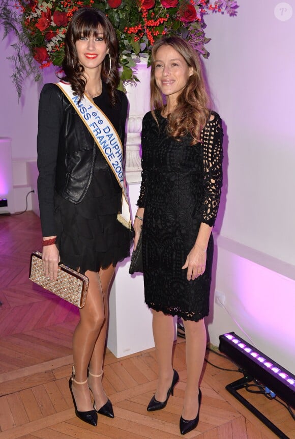 Sophie Vouzelaud (1ère Dauphine Miss France 2007) et Estelle Skornik - Cocktail pour les 1 an de la maison Aloha Paris Luxe aux Salons Hoche à Paris, le 19 décembre 2014.19/12/2014 - Paris