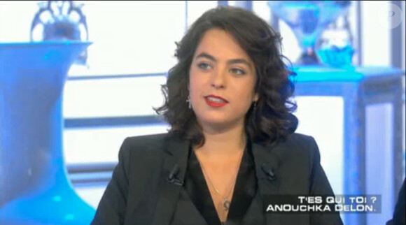 La comédienne Anouchka Delon, sur le plateau de Salut les Terriens sur Canal+, le samedi 20 décembre 2014.