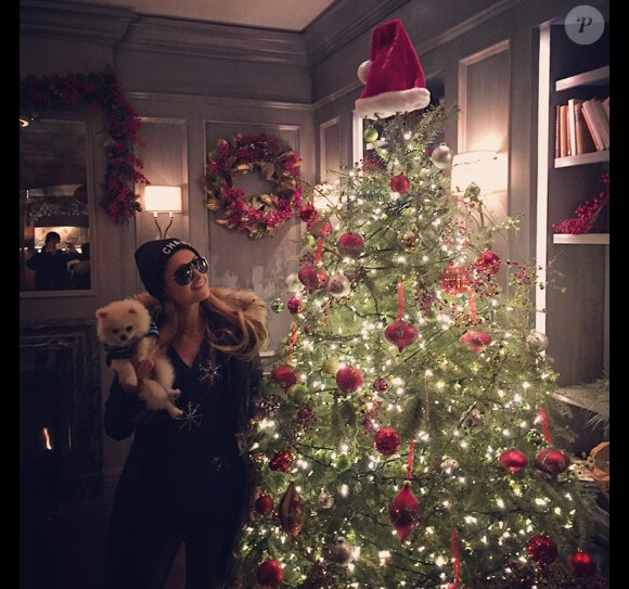 Paris Hilton à Aspen le 21 décembre 2014.