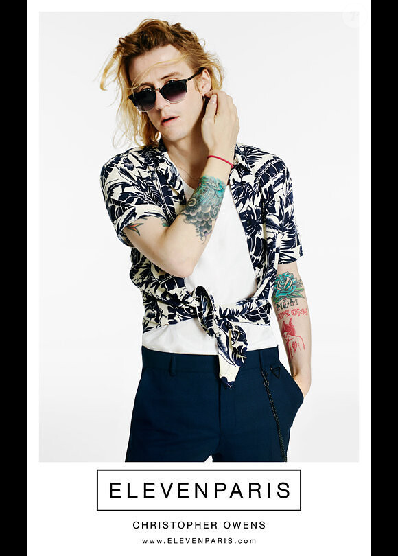 Christopher Owens figure sur la campagne publicitaire printemps-été 2015 d'Eleven Paris. Photo par Kim Jakobsen To.