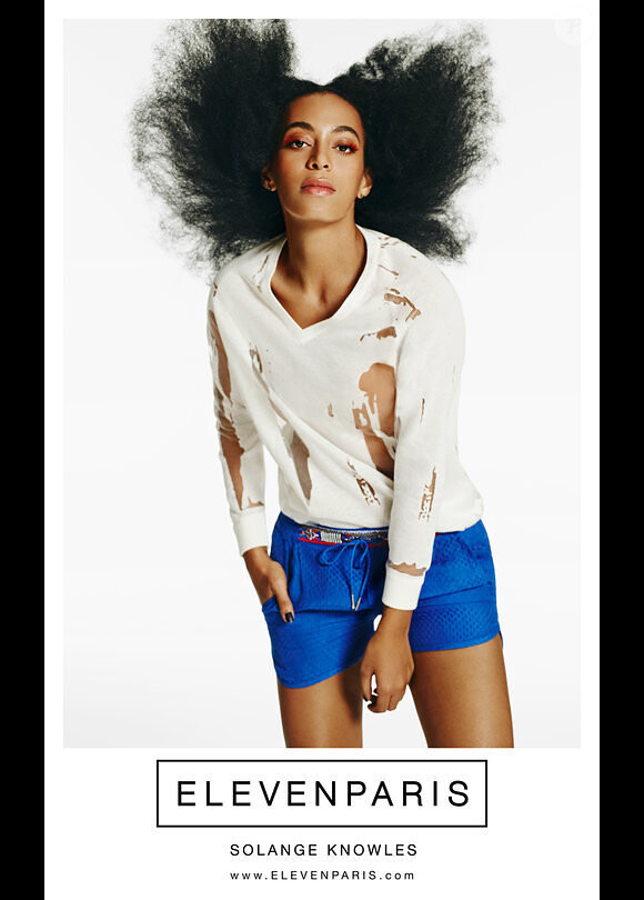 Solange Knowles, nouvelle égérie d'Eleven Paris, apparaît sur la campagne publicitaire printemps-été 2015 de la marque française. Photo par Kim Jakobsen To.