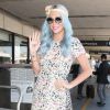 Kesha prend un vol à l'aéroport de Los Angeles, le 22 juillet 2014.