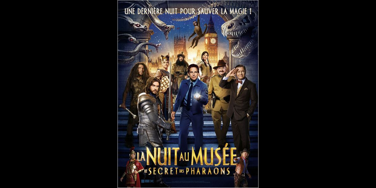 Photo : Affiche de La Nuit au musée : Le Secret des Pharaons. - Purepeople