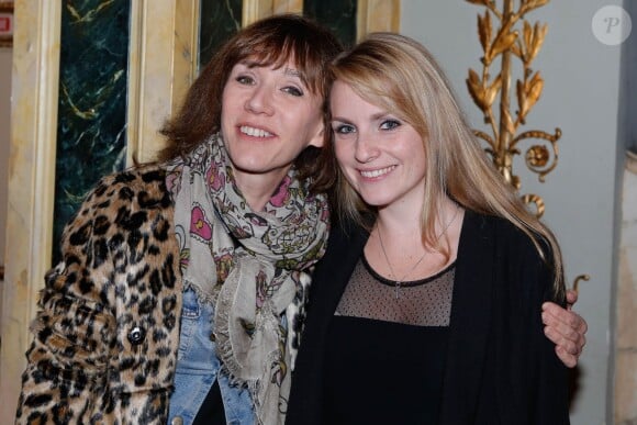 Virginie Lemoine et Lucie Barret à Paris, le 15 décembre 2014.