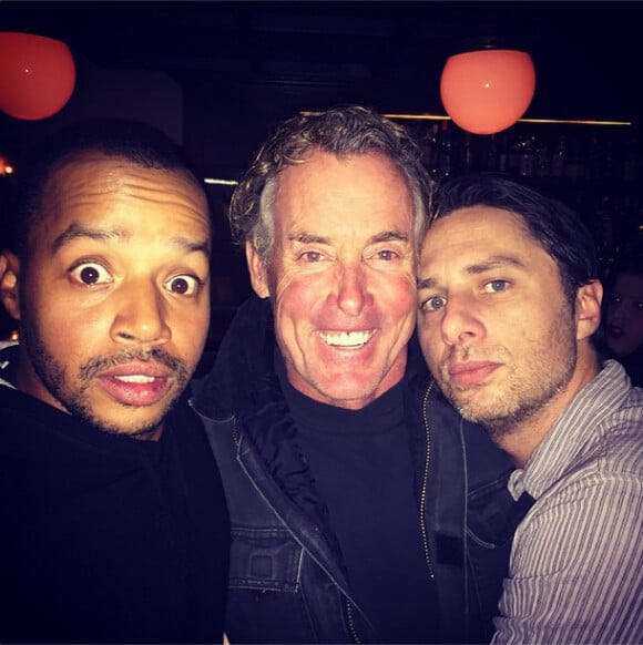 Zach Braff, Donald Faison et John C. McGinley - photo publiée sur le compte Instagram du premier le 28 décembre 2014