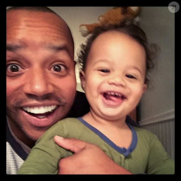 Donald Faison et son fils Rocco - photo publiée sur son compte Instagram le 6 octobre 2014