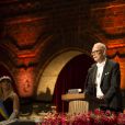  Patrick Modiano, prix Nobel de litt&eacute;rature lors de la c&eacute;r&eacute;monie de remise de prix &agrave; Stockholm le 10 d&eacute;cembre 2014 