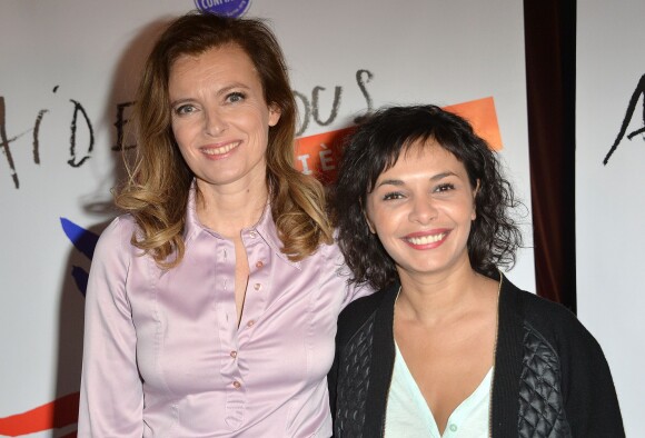 Valérie Trierweiler et Saïda Jawad à Paris, le 28 mars 2014.