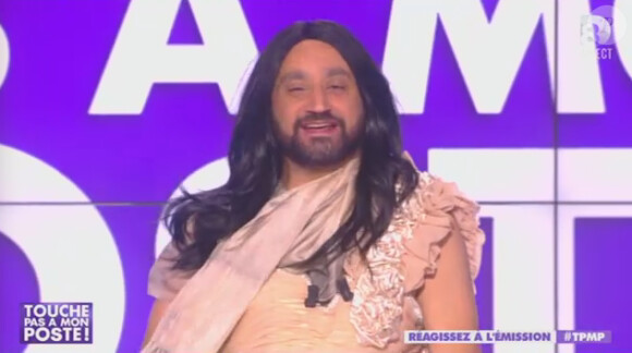 Cyril Hanouna déguisé en Conchita Wurst - Emission "Touche pas à mon poste" (D8), du 12 mai 2014.