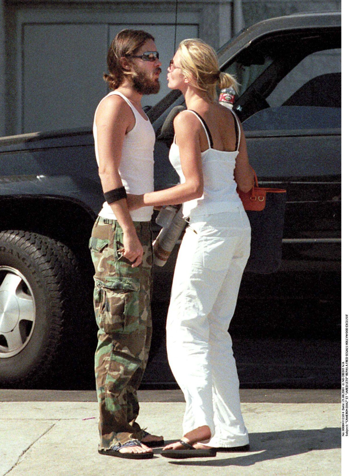 Photo Cameron Diaz et Jared Leto à Hollywood le 21 août 2001 Purepeople