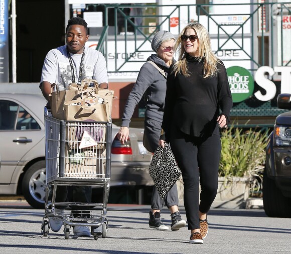 Ali Larter enceinte fait ses courses chez Whole Foods à West Hollywood, le 5 janvier 2015