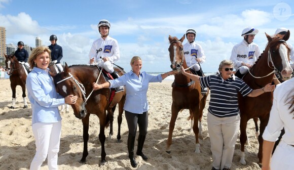 Zara Phillips lors de l'inauguration de l'événement Magic Millions, dont elle est la marraine, à Gold Coast dans le Queensland, en Australie, le 6 janvier 2015