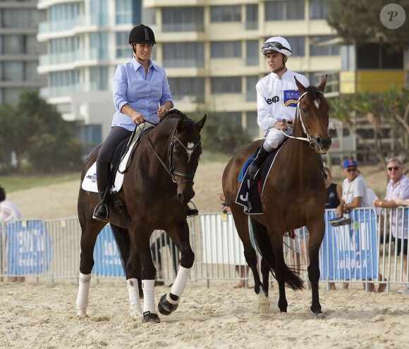 Zara Phillips lors de l'inauguration de l'événement Magic Millions, dont elle est la marraine, à Gold Coast dans le Queensland, en Australie, le 6 janvier 2015