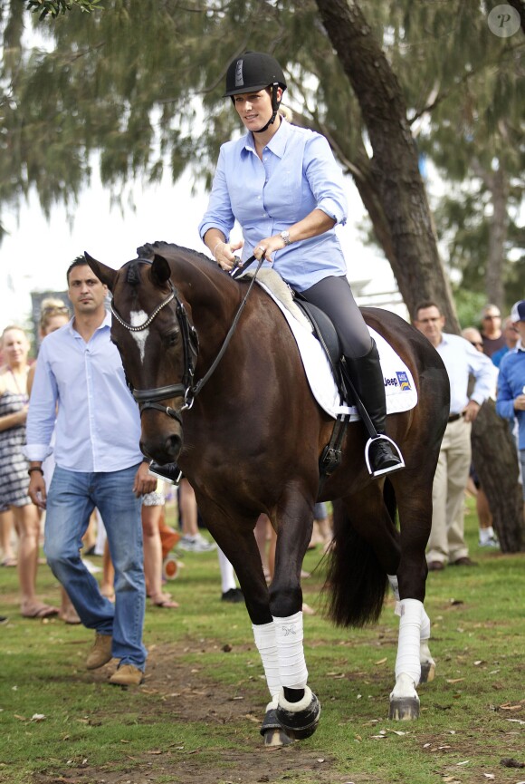 Zara Phillips lors de l'inauguration de l'événement Magic Millions, dont elle est la marraine, à Gold Coast dans le Queensland, en Australie, le 6 janvier 2015