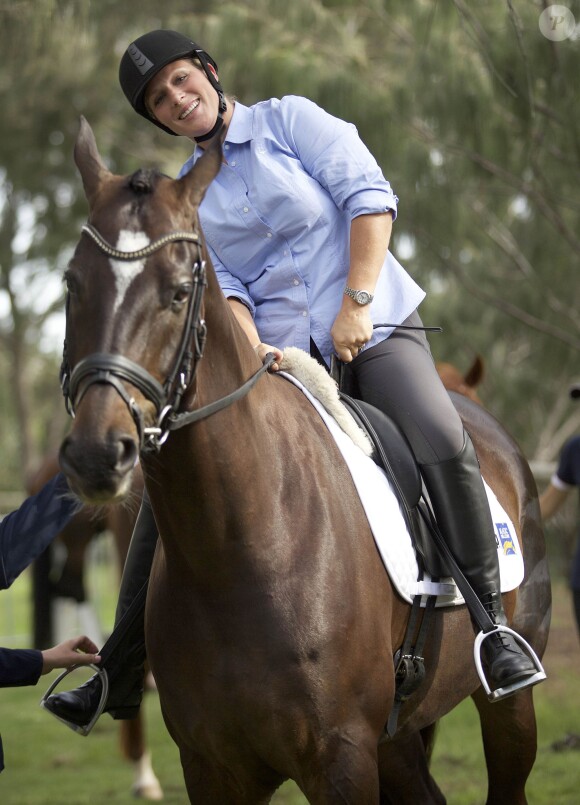 Zara Phillips lors de l'inauguration de l'événement Magic Millions, dont elle est la marraine, à Gold Coast dans le Queensland, en Australie, le 6 janvier 2015