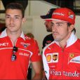  Fernando Alonso et Jules Bianchi lors du Grand Prix d'Espagne, sur le circuit de Catalogne, le 9 mai 2014 