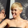 Miley Cyrus arrivant à la cérémonie des MTV Video Music Awards 2014 au Forum à Inglewood, le 24 août 2014.  