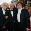 François Cavanna, Georges Wolinski et Cabu au Palais des Festivals à Cannes, le 17 mai 2008